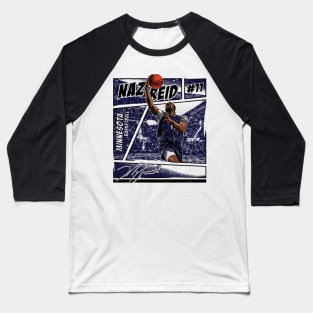 Naz Reid Minnesota Comic Baseball T-Shirt